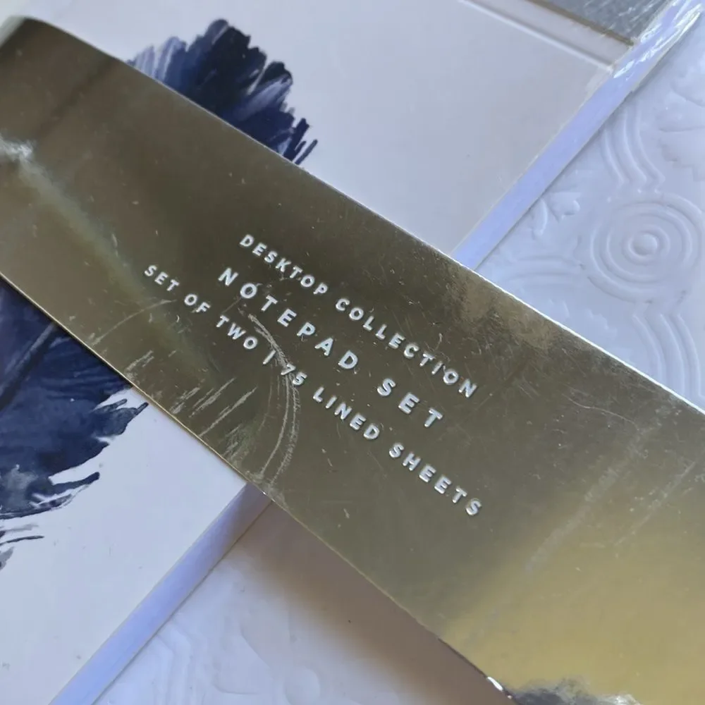 West Emory Feather Desktop Collection Notepad Set